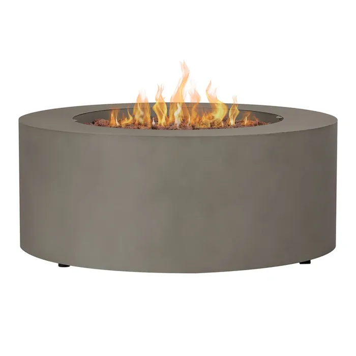 Varadero Round Steel Gas Fire Pit Table