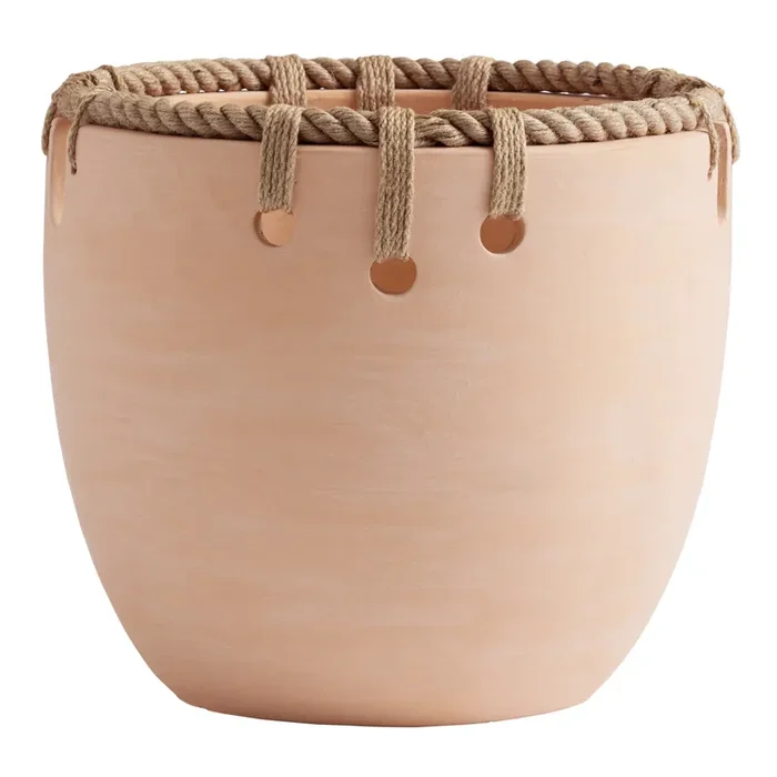 Vera Terracotta Rope Outdoor Planter