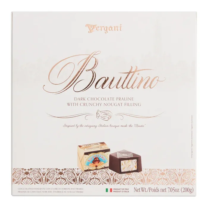 Vergani Bauttino Dark Chocolate Almond Nougat