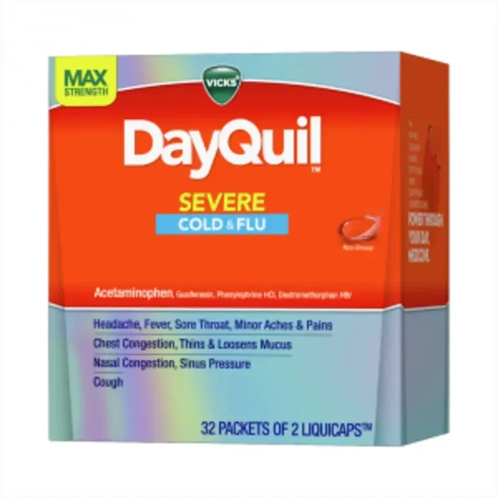 Vicks Dayquil Severe Cold&Flu Dispensrs Liq caps 2 ct