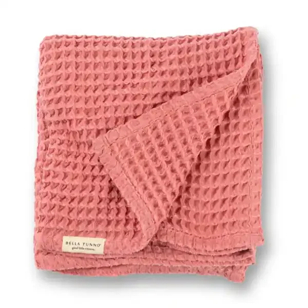 WAFFLE BABY BLANKET WATERMELON
