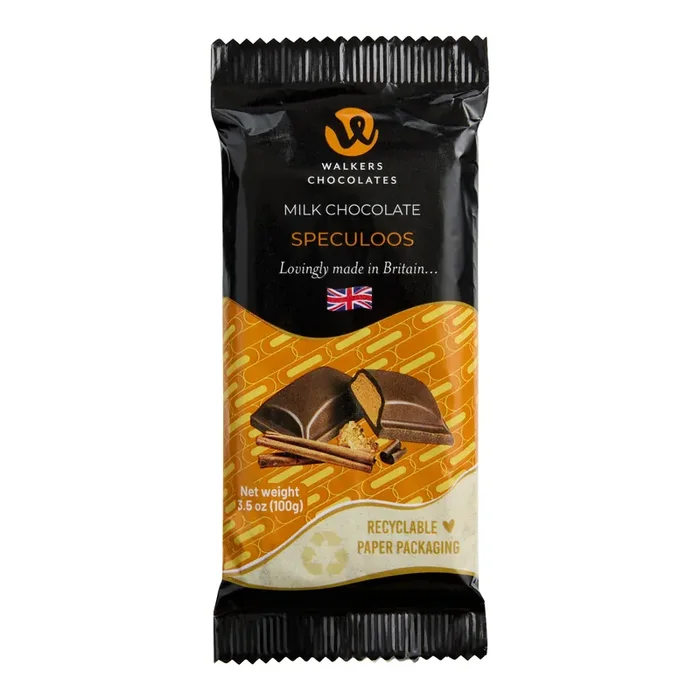 Walkers Chocolates Speculoos Milk Chocolate Bar