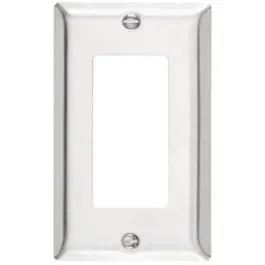 Wall Plate, 1-Gang, Stainless-Steel