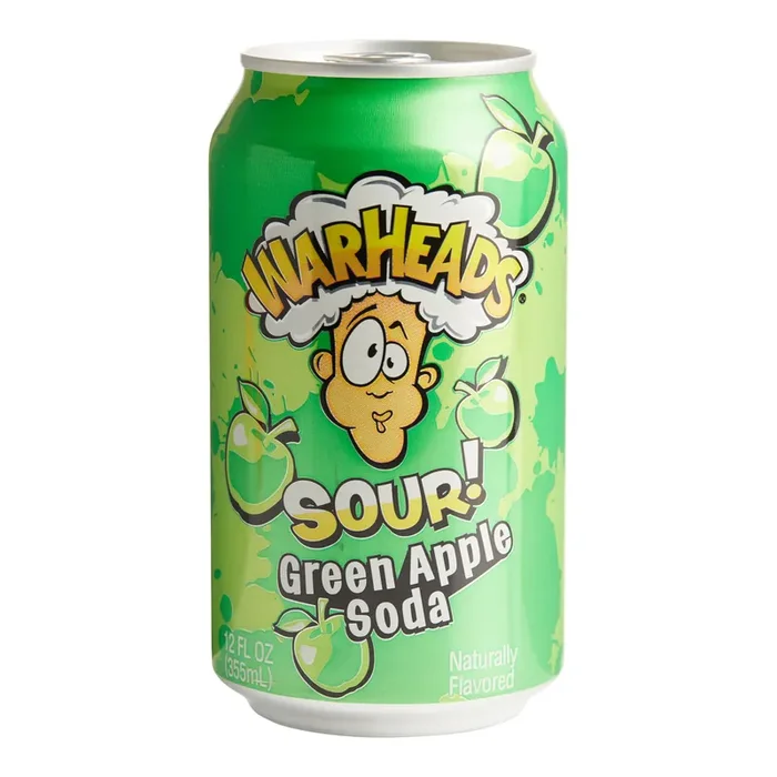 Warheads Sour Green Apple Soda