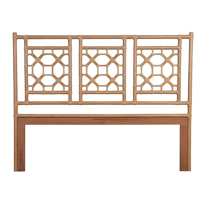 Westley Natural Rattan And Wood Headboard