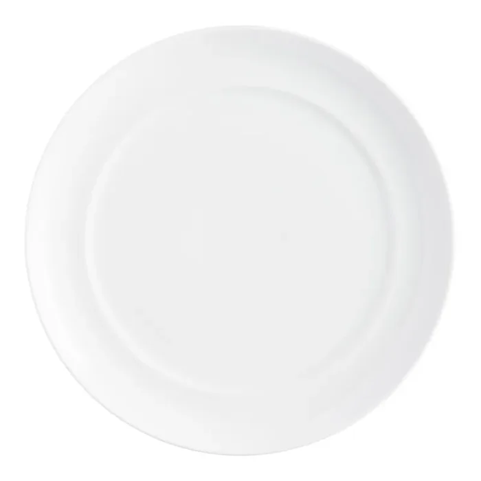 White Porcelain Spin Dinner Plate Set Of 4