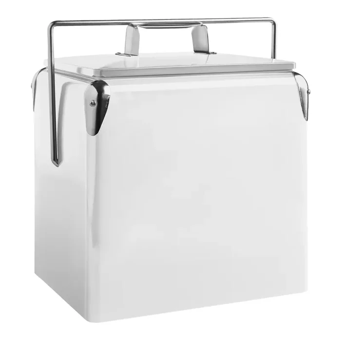 White Retro Drink Cooler