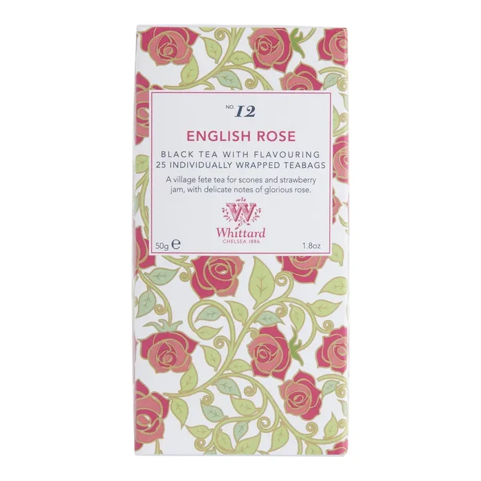 Whittard English Rose Black Tea 25 Count