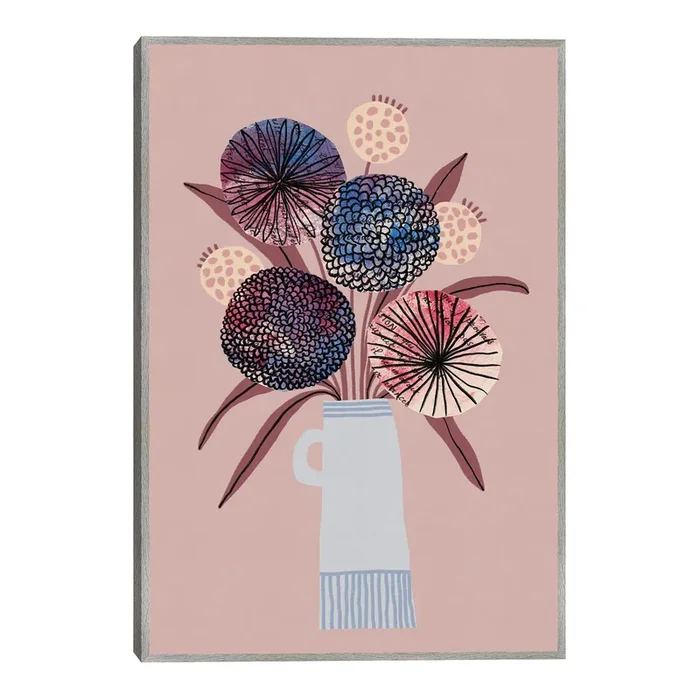 Wildflower Bloom By Alisa Galitsyna Framed Canvas Wall Art