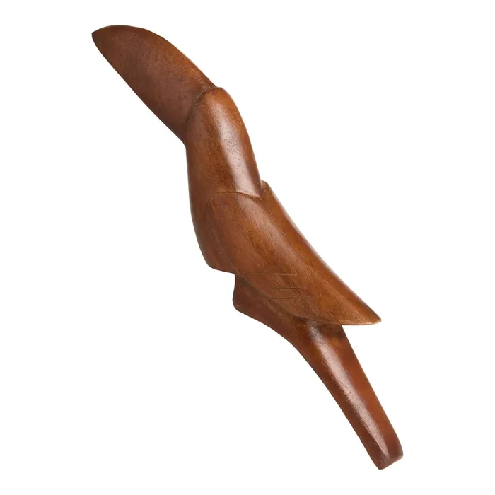 Wood Toucan Sculpture Shelf Decor