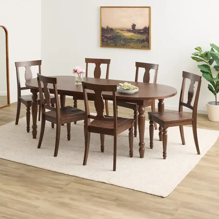 Woodbury Farmhouse 7 Piece Extension Dining Set