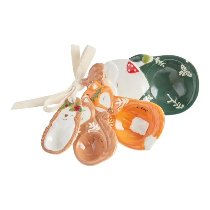 Woodland Animals Ceramic Measuring Spoons