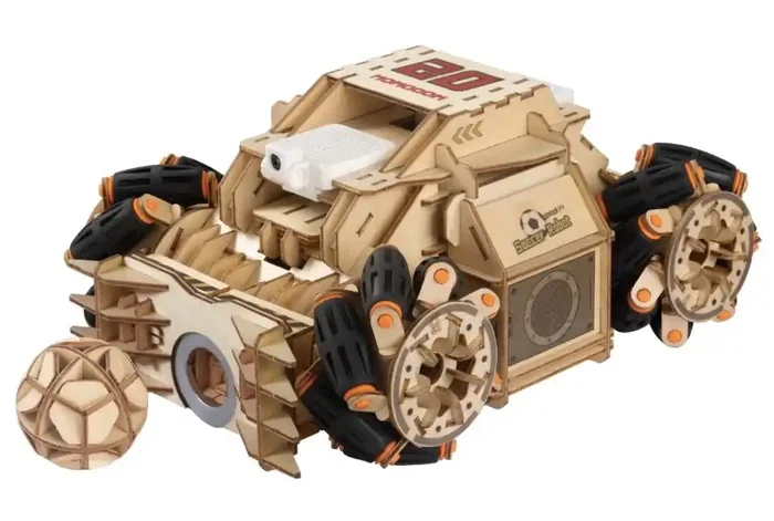 Woodmaster 3D Wooden Puzzles RC Soccer Chariot