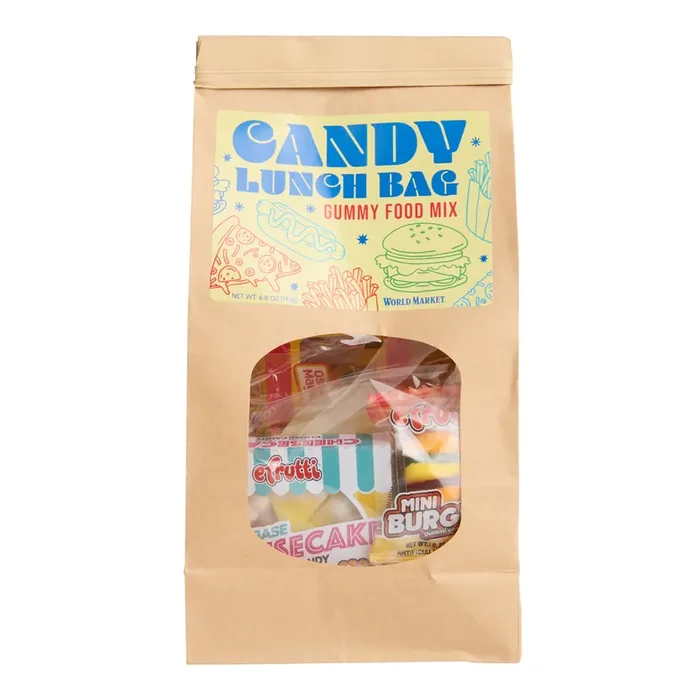 World Market Gummy Food Mix Candy Lunch Bag