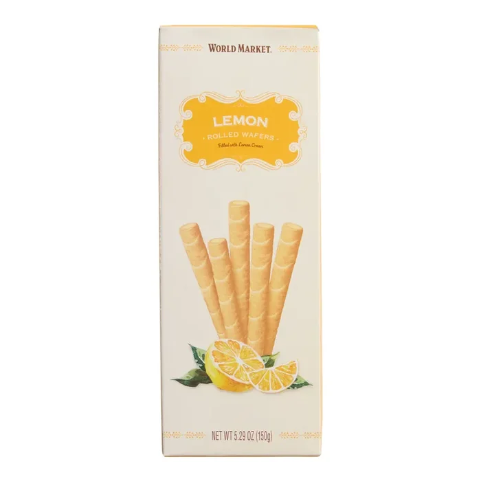 World Market® Lemon Rolled Wafers