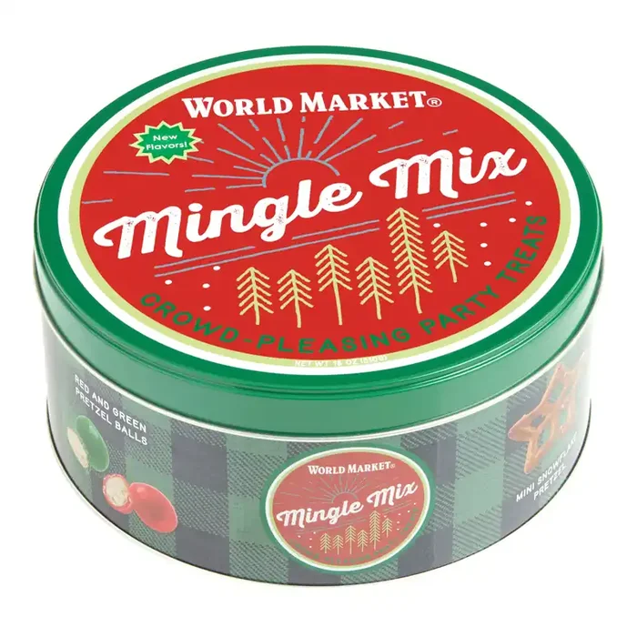 World Market® Mingle Mix Holiday Party Treat Tin