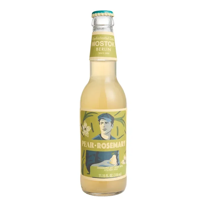 Wostok Pear Rosemary Lemonade Soda