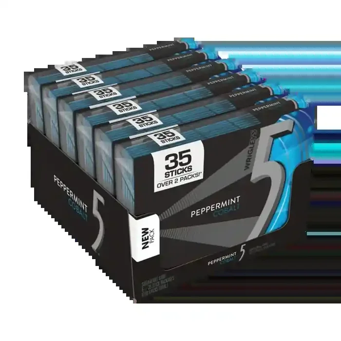 Wrigley 5 Peppermint Gum Cobalt Mega 35 Stk