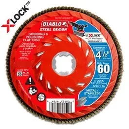 X-Lock Flap Disc, 60-Grit, 4.5-In.