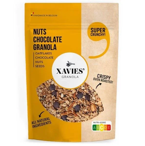 Xavies’ Granola with dark chocolate and nuts