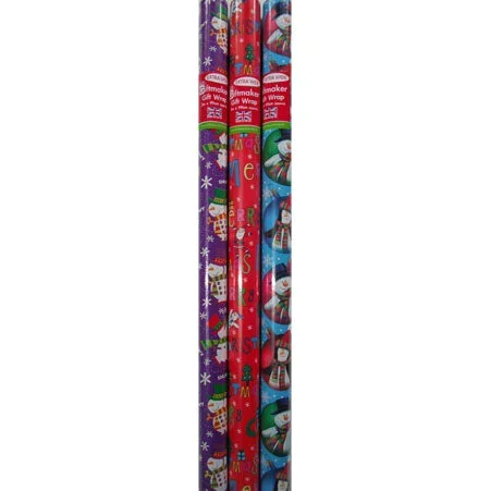 Xmas Gift Wrap Roll 3m Extra Wide