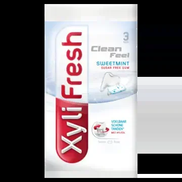 Xylifresh Sugar free sweet mint chewing gum 3-pack