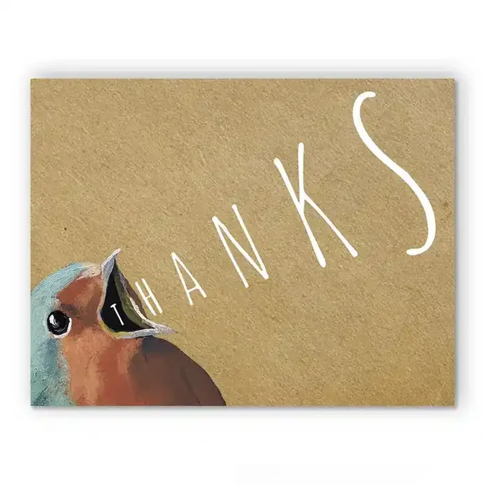 Yelling Thank You Notecard