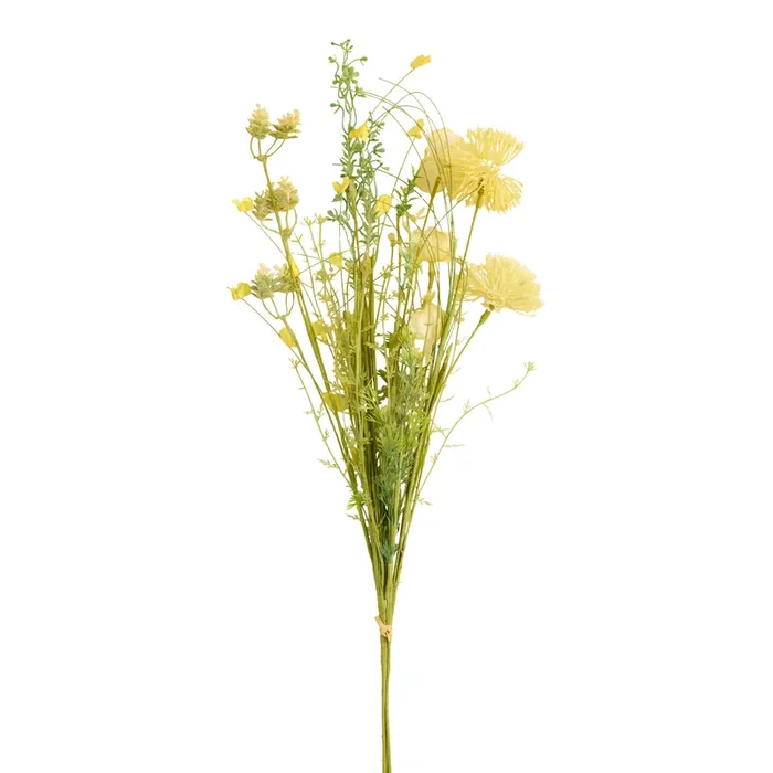 Yellow Faux Dandelion and Blossom Bunch
