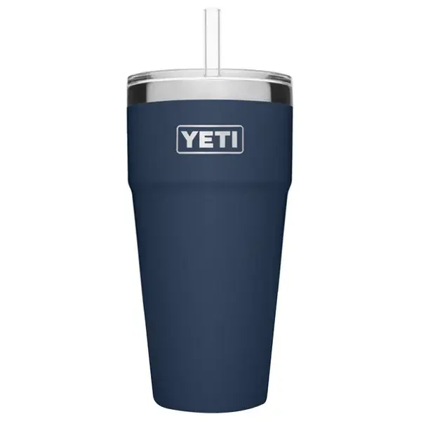 YETI RAMBLER 26 OZ NAVY BPA FREE STRAW CUP