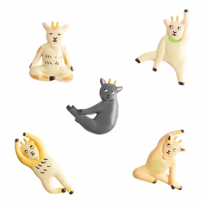 Yoga Goat Magnets 5 Pack