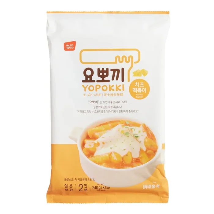 Yopokki Cheese Topokki Instant Rice Cakes Bag