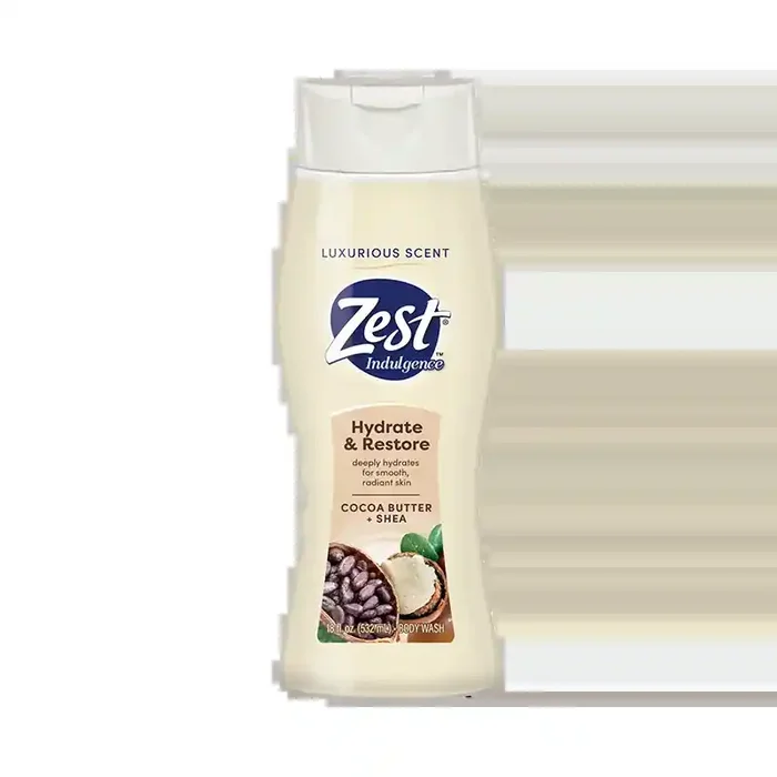 Zest Indulgence Cocoa Butter & Shea Body Wash 18 oz