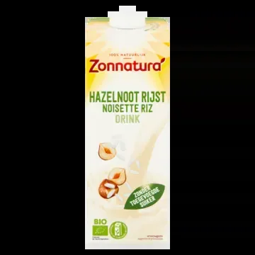 Zonnatura Organic hazelnut rice drink